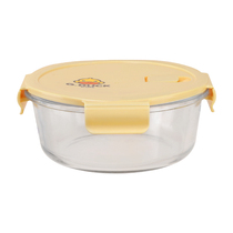 Xilekou little yellow duck round lunch box microwave oven office worker with rice glass crisper lunch box lunch box 3829