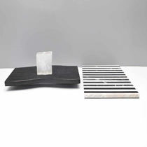 European modern creative black and white striped tray decoration living room entrance wine cabinet bedroom desktop home accessories decoration