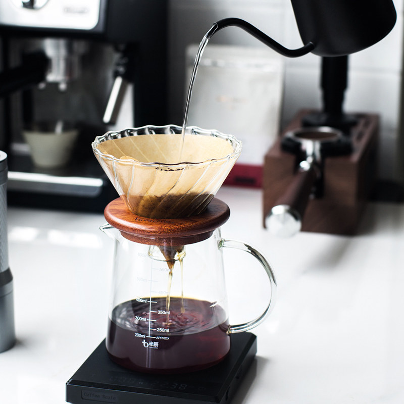 Bialetti Glass V60 Pour over Coffee Maker Set Drip Filter Cup High Borosilicate Glass Bialetti Glass V60 Pour over Coffee Maker Set Drip Filter Cup High Borosilicate Glass