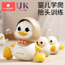 Baby toys 0 to 1 years old early teaching crawling 3 swing duck 6 months old baby to children to raise their heads to practice crawling newborn