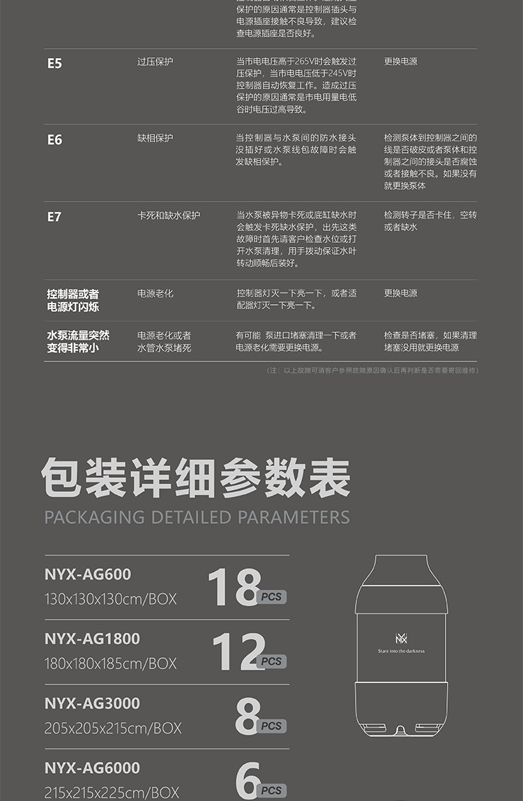 尼克斯NXY 空间之力 底吸泵 低水位潜水泵鱼缸抽水超静音变频换水 detail 16