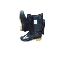 Chuchenghe mid-tube anti-slip rain boots beef tendon bottom pair