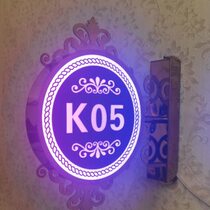 High-end KTV private room luminous door sign