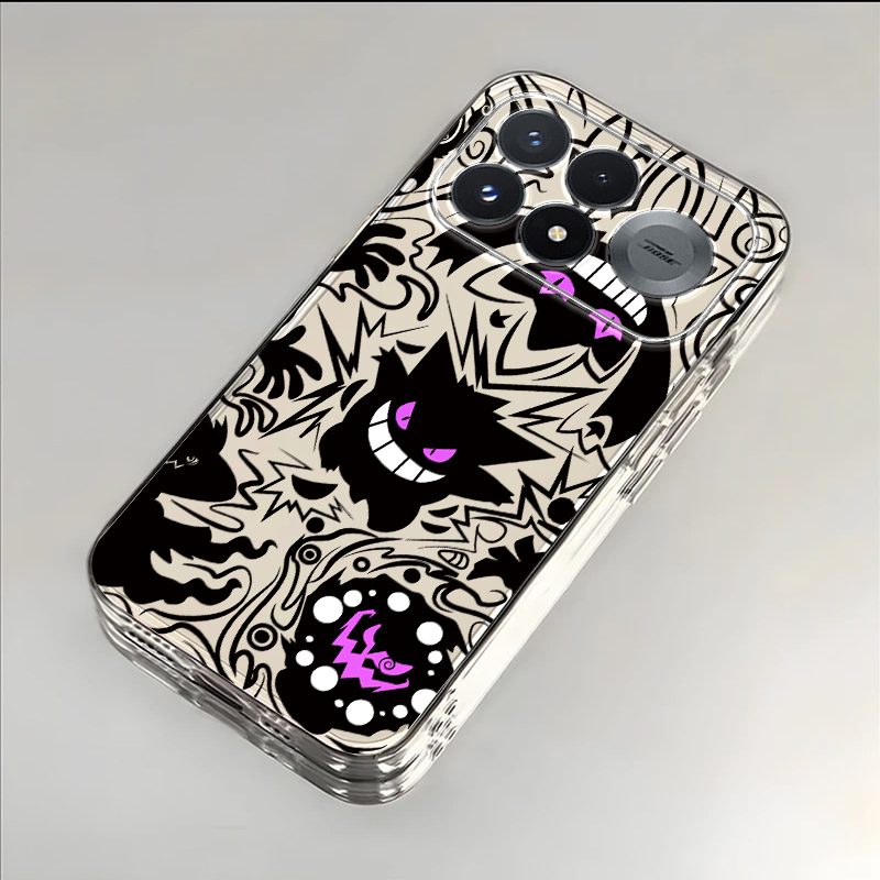 Suitable for Redmi K100Pro Phone Case, New Model M511Cd Full-Cover Anti-Drop Dark Gengar Protective Case, K100Promax Quirky Anime Style for Men and Women, Transparent Ins-Style Redmi Case