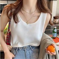 Fat mm plus size womens summer camisole womens slimming cover-up inner wear sleeveless bottoming top 200 pounds