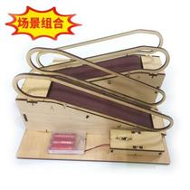 Escalator hand-operated house transport supermarket step belt childrens ladder conveyor belt lift toy elevator