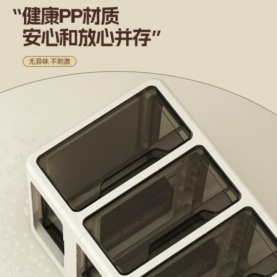 储物床置物头柜子抽屉式可移动办公室桌塑料收纳柜多层下文件加厚