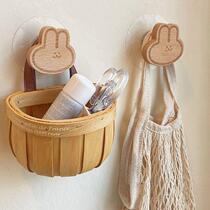 Wooden Hook Self Adhesive Wall Hooks for Hanging Wall Organi