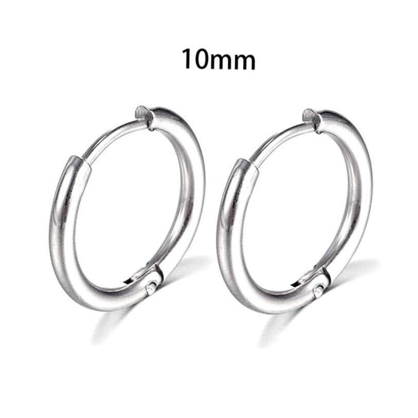 Small Stainless Steel Hoop Earrings Surgical Steel - Taobao product photo 7