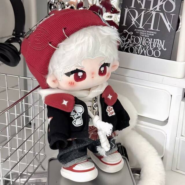 Baby Clothes, Don'T Mess with the Puppy, 20cm Cotton Doll Set, American Retro Doll Clothes, Cute Doll Clothes