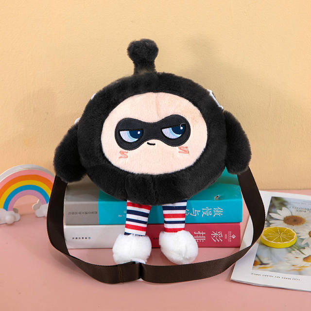 Egg Party Single-Shoulder Cute Children's Plush Doll Backpack Crossbody Bag Fashionable Versatile Doll Coin Purse