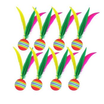 5/10/20 Pieces Set, Three-Feather Shuttlecock, Children's Entertainment Three-Feather Shuttlecock, High-Elasticity Three-Feather Shuttlecock