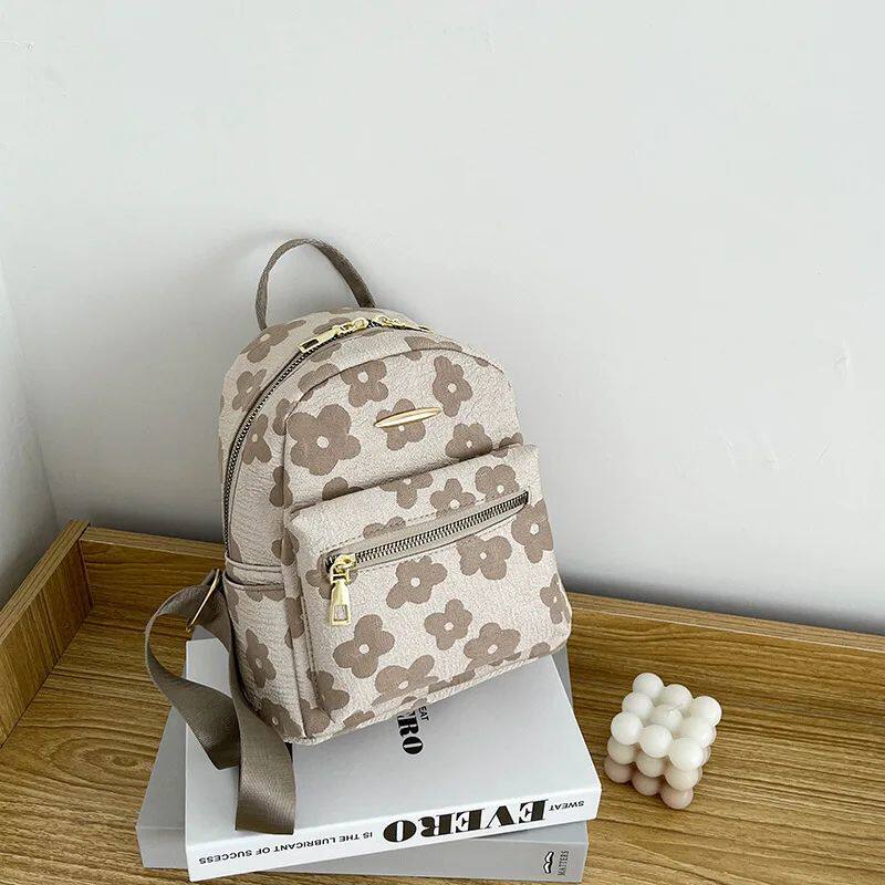 рюкзак pu leather shoulder mini small backpack multi-function ladie No brand
