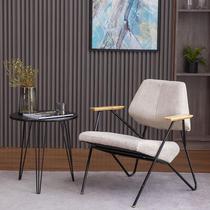 Manufacturer modern iron art industrial style single small sofa milk tea hotel leisure negotiation office reception table and chair coffee table