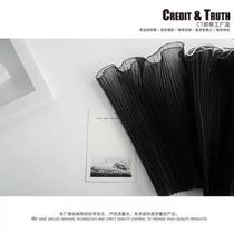 27cm high quality ruffle yarn pearl wave mesh ribbon decoration black flower wrapped floral ribbon bouquet gauze ribbon