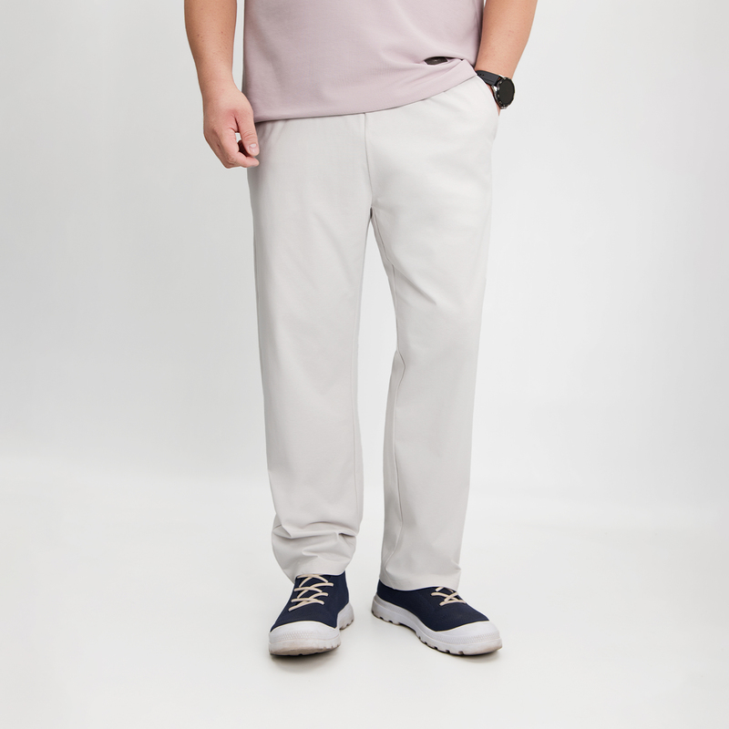 Lao Zhou Plus Size 【Executive Luxury - Wind-Resistant Series】Soft Cool Elastic Business Tapered Pants 9531