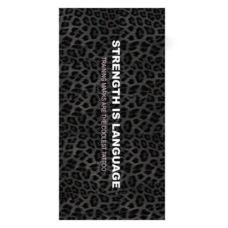 Leopard Print Fitness Towel, Sports Towel, Portable Sweat-Absorbent Yoga Swimming Bath Towel, Gym Seaside Beach Towel
