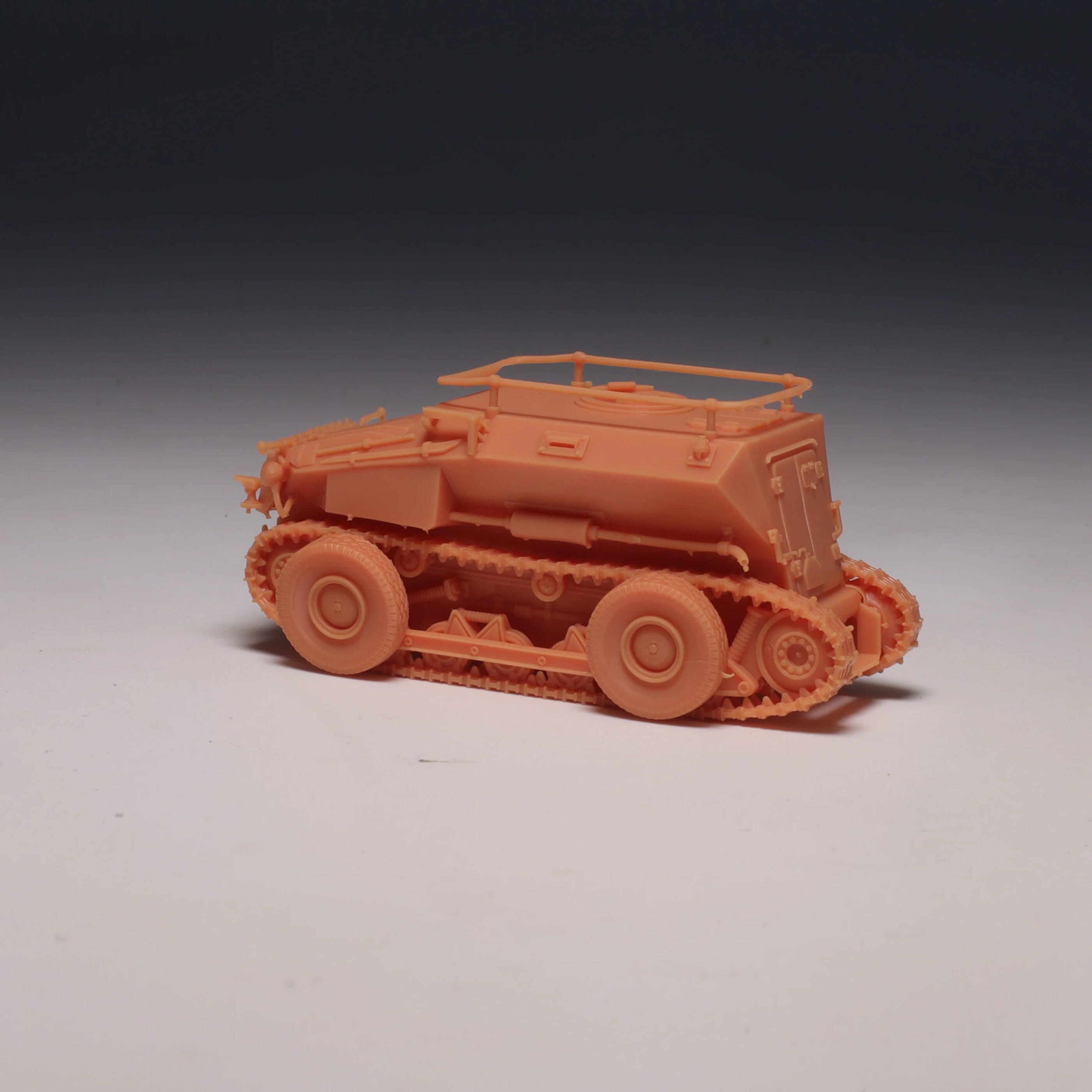 spring Model   Germany World War II SD.KFZ.254 round Act Dual purpose Armored car   1 / 72   Tank fighting vehicle Model