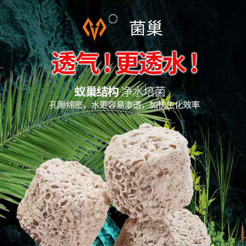 满堂鸿鱼缸过滤材料菌巢鱼池净水培菌环稳定水质硝化细菌屋多孔 detail 2