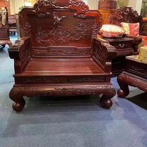Peony sofa with exquisite carvings Bogu sofa with intricate carvings of flowers and birds back panel sofa with exquisite carvings and reliefs complete set