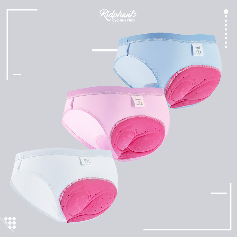 Women's bicycle riding underwear triangular silicone pad moisture-absorbent and permeable dynamic bicycle quick-drying hip-protecting pants