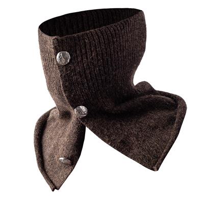 ClearForm "Oakmoss" wool blend rolled-up shawl, Retro Cuban style autumn and winter warm scarf