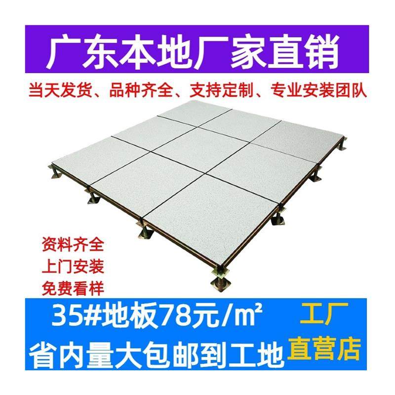 All-Steel Anti-Static Flooring Guangdong Guangzhou Pvc Anti-Static Flooring Ceramic Computer Room Raised 600*600 Anti-Static Flooring