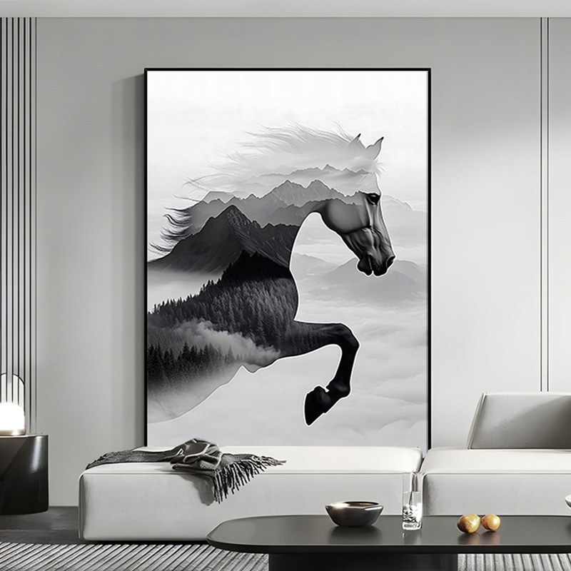2026 New Model Horse Success Decorative Painting for Entrance Hall, High-End Wall Art for Living Room Background, Hallway and Corridor Horse Painting 2026 New Model Horse Success Decorative Painting for Entrance Hall, High-End Wall Art for Living Room Background, Hallway and Corridor Horse Painting