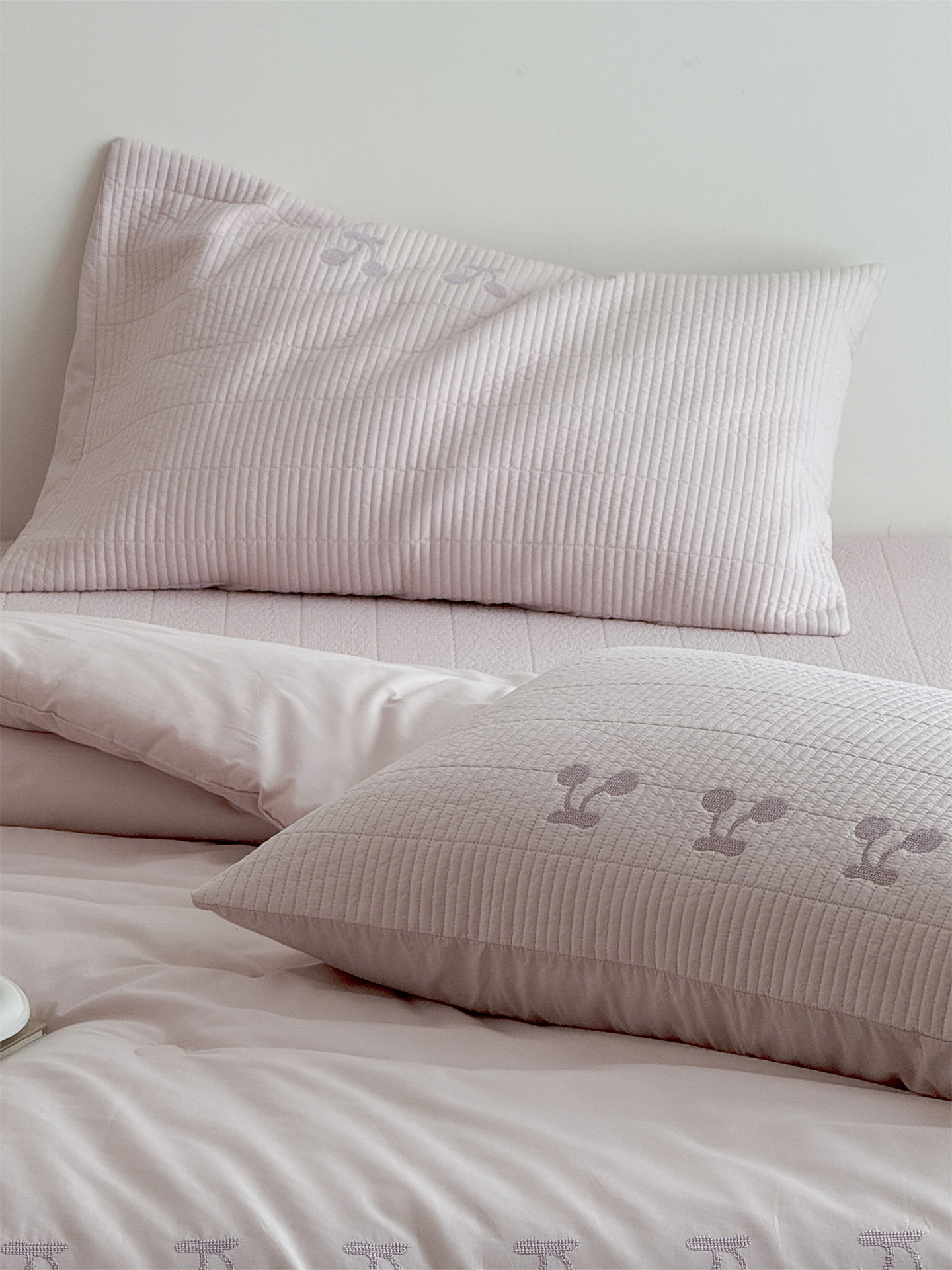 Корейский 大鹅 хлопковый комплект покрывала с вышивкой вишни 3 предмета ins стиль с кружевом мягкое теплое одеяло весна-осень