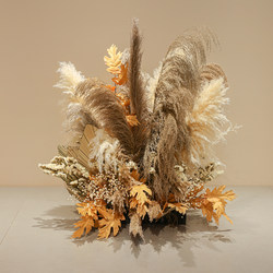 Simulated Reed Landscaping, Fake Green Plants, Clothing Store Window Decoration, Light Luxury High-End Bionic Plant Display Ornaments