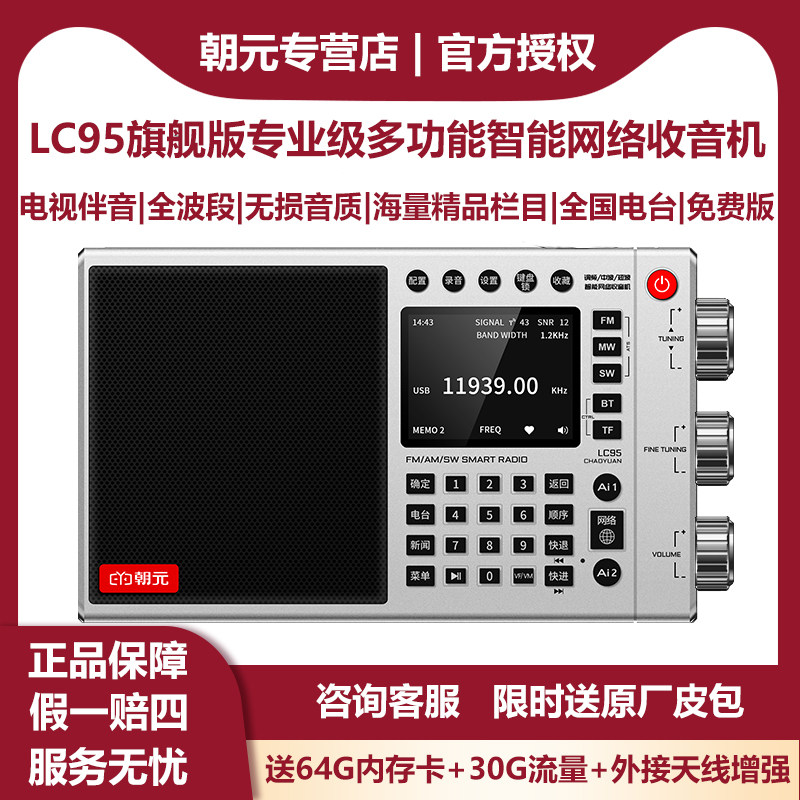 Высококачественное интернет-радио Chaoyuan lc95, профессиональный смарт-плеер без потерь, Bluetooth, WiFi, высокая громкость, новый стиль Изображение 1