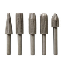 5-piece electric rotary file set m embossed steel file soft metal file electric grinding head electric file head 6mm