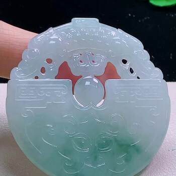 Myanmar jadeite double dragon jade pendant natural jade a product