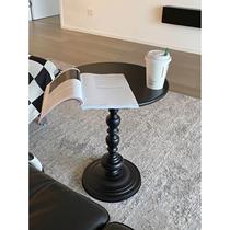 Nordic sofa side cabinet living room household small coffee table modern simple corner table wrought iron bedside table balcony small round table