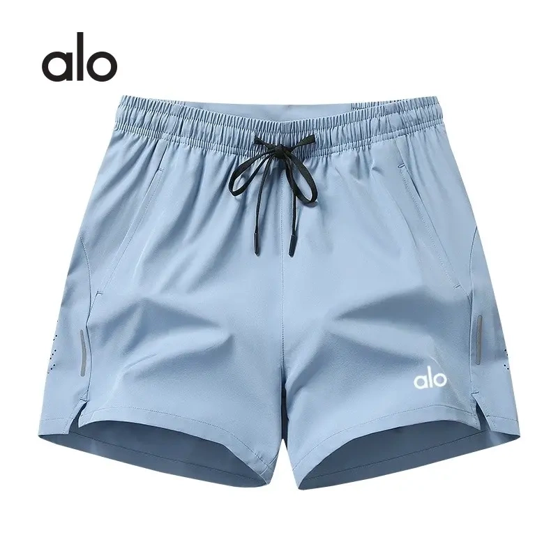 Ole Men's and Women's Ice Silk Quick-Drying Summer Thin Straight-Leg Pants Sports Casual Three-Quarter Pants Beach Pants Loose Shorts