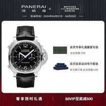 (Loluo Luxury) official flagship Lumino series 1109 chronograph mechanical crocodile leather strap watch for men