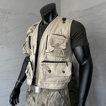 Spring and Autumn Outdoor Sports Tactical Vest Mens Combat Multifunctional Military Fan Jacket Multi-Pocket Fishing Photography Vest