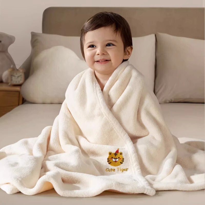 Baby Bath Towel for Newborns, Ultra-Soft Cotton Bath Towel for Boys, Autumn and Winter Towel