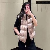 European station MC24 new cute womens caterpillar short down jacket pleated matte hooded bread jacket