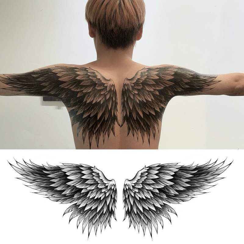 2026 New Style Men's Tattoo Stickers Large Picture Back Wings Red Dragon Pattern Waterproof Long-Lasting 3-7 Days Stickers for Women 2026 New Style Men's Tattoo Stickers Large Picture Back Wings Red Dragon Pattern Waterproof Long-Lasting 3-7 Days Stickers for Women