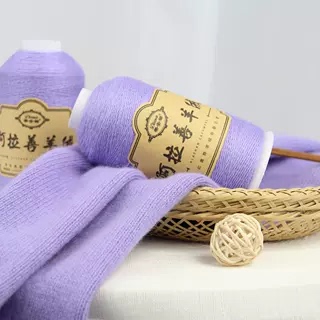 Tiana- 0.1kg Pack of Alashan Cashmere Yarn for Machine Weaving and Hand Knitting, Pure Color Fine Yarn for Men, Women, and Children's Clothing and Scarves