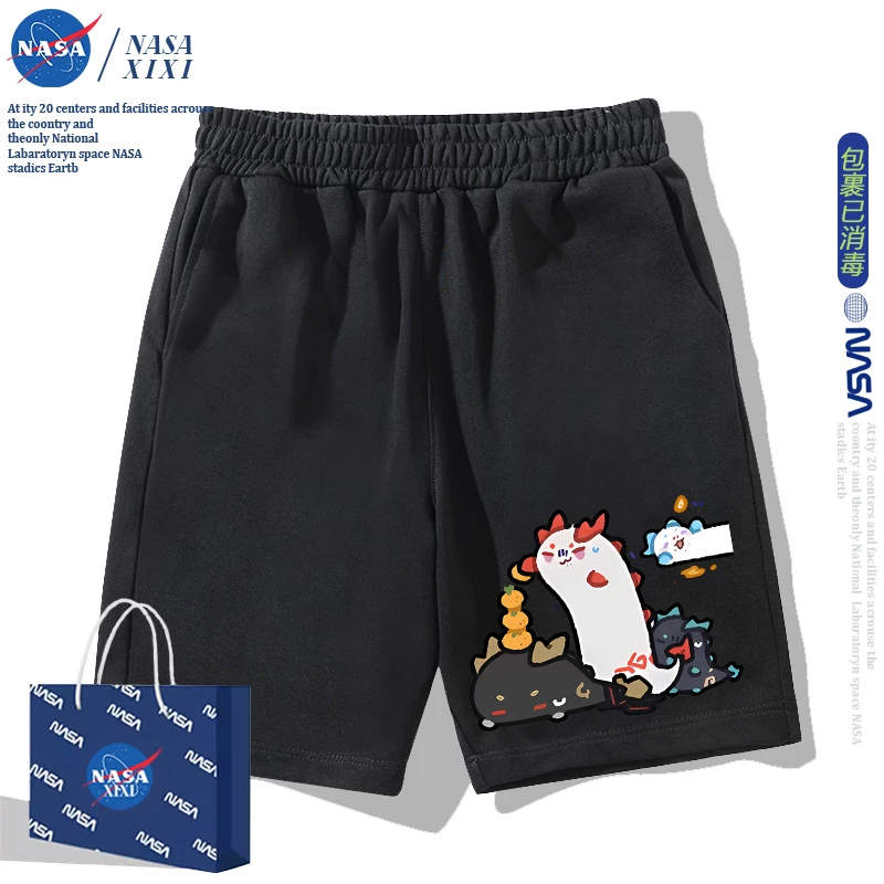 NASA Аркнайтс Анимация Дракон Пузырь Соединение Short Sleeve футболка Мужские Лето Двухмерный Боковой Детская Одежда Тренд
