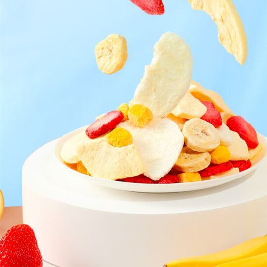 Fawn Blue DHA Freeze-dried Fruit and Vegetable Crispy Fruit and Vegetable Dried Fruit and Vegetable Leisure Nutrition L Nutritional Children's Snacks for Baby Supplementary Recipes