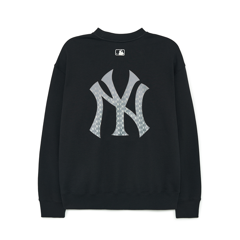 MLB官方 男女情侣渐变老花套头圆领卫衣休闲百搭秋季MTM02