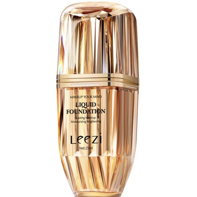 莉兹菁纯持妆粉底液不沾口罩防水防汗不脱妆滋润不卡粉粉底液修饰肤色提亮控油粉底液