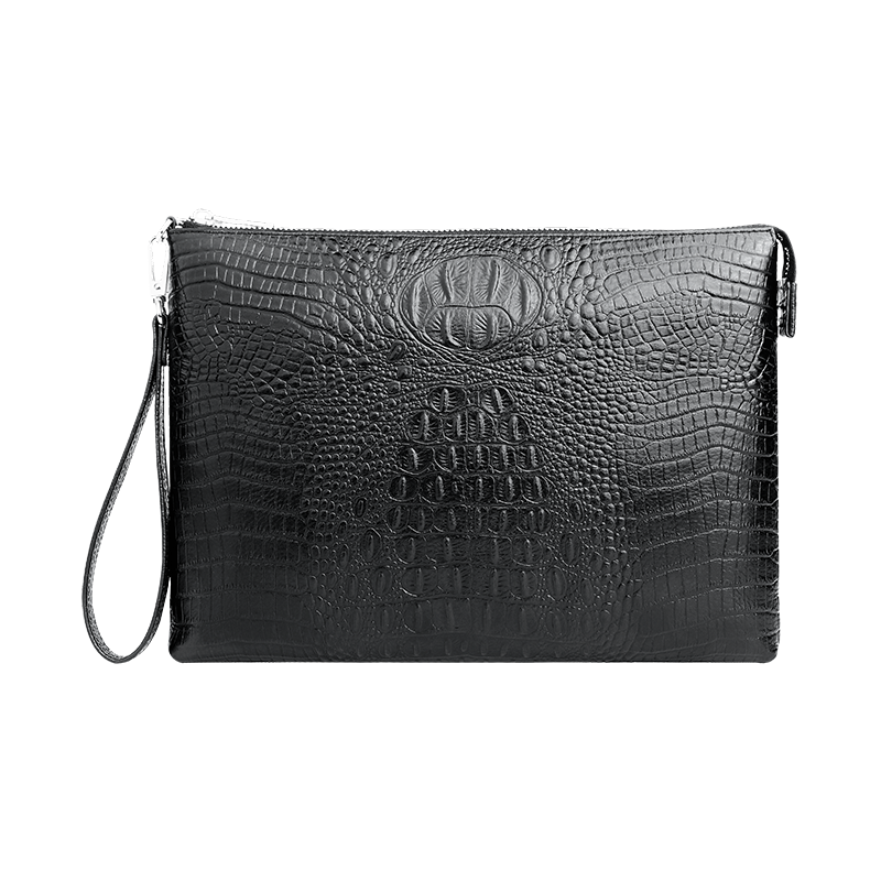 PLOVER香港啄木鸟真皮夹包牛皮压鳄鱼纹路夹包GD9906