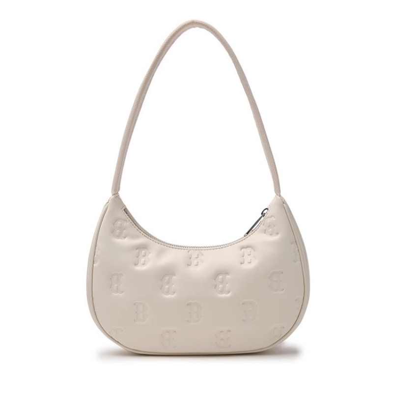 MLB官方男女印刻老花腋下包休闲拉链通勤简约挎包24秋季新款BQS02