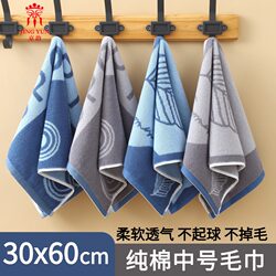 30X60 Pure Cotton Towel, Soft and Absorbent, Suitable for Adults and Children, for Face Washing and Bathing, All-Cotton Small Towel, Lint-Free