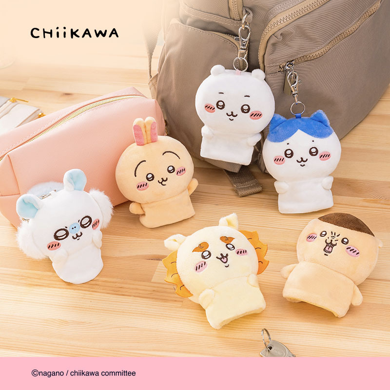 Chiikawa Keychain Plush Finger Puppet Official Authentic Merchandise Phone Bag Pendant