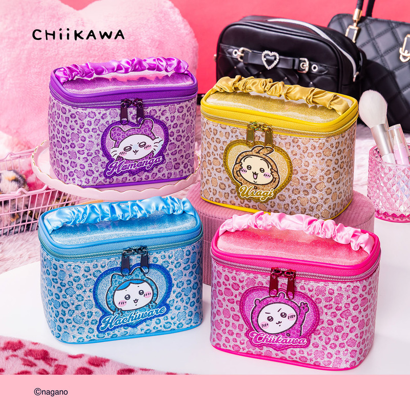 Chiikawa Leopard Print Series Cosmetic Bag Portable Toiletry Storage Bag Official Authentic Merchandise